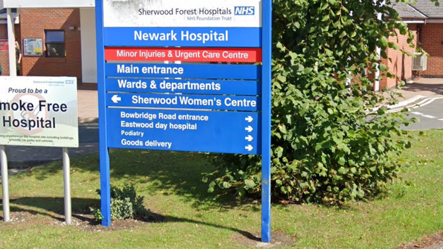 A general view of Newark Hospital