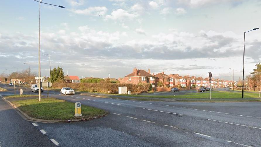 A photograph of Great North Road in Doncaster