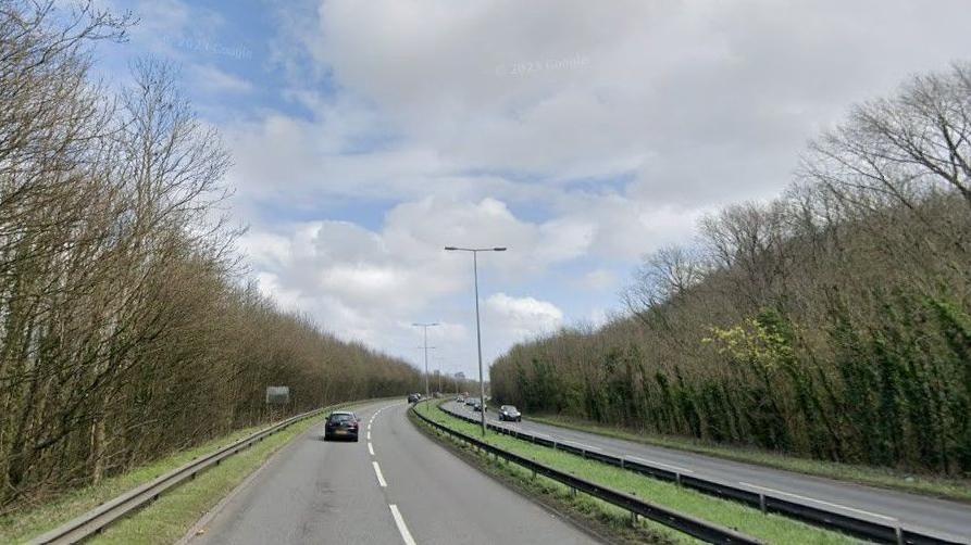 A4232 dual carriageway in Cardiff