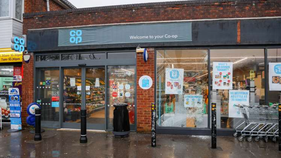 The outside of the Co-op Store in Newbury.