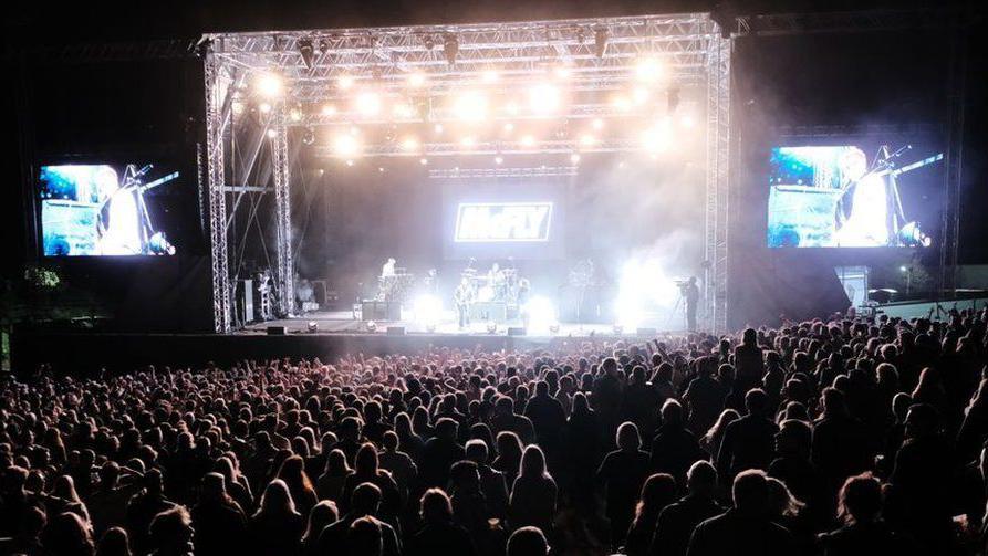 Stage at AmpRocks music festival