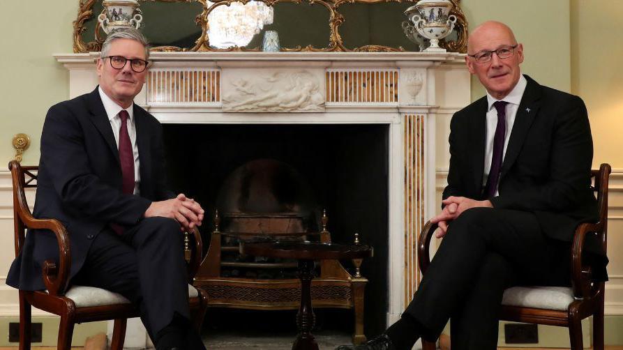 Sir Keir Starmer and John Swinney met at the first minister's official residence Bute House