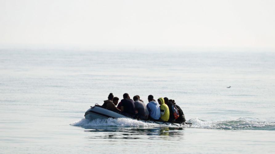 A small boat arriving near Dover