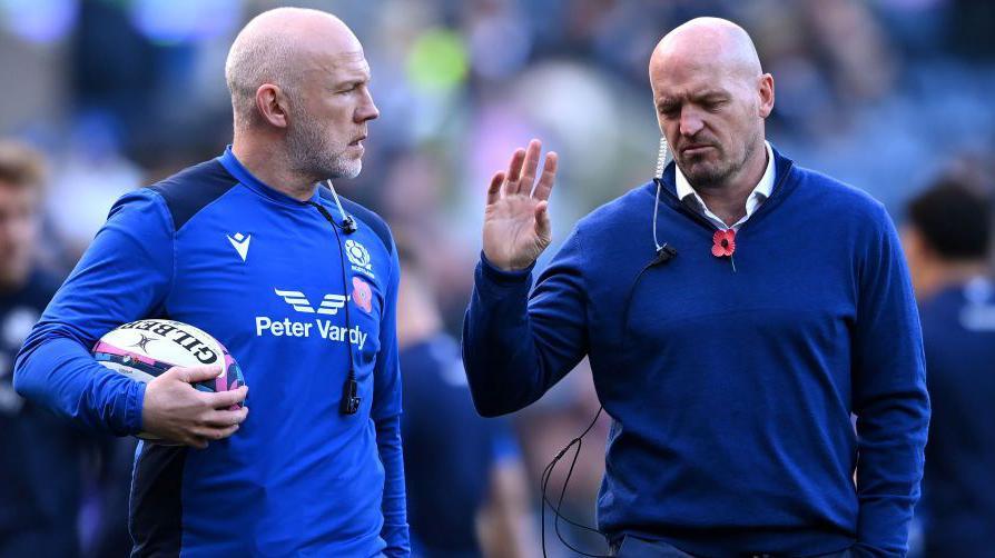 Steve Tandy and Gregor Townsend together with Scotland