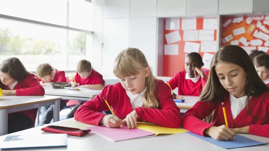 Children in a classroom