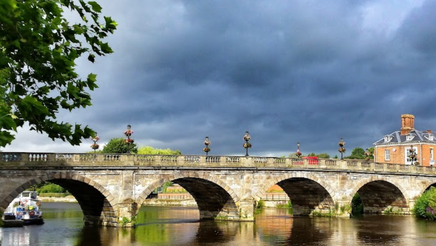 Welsh Bridge in Shrewsbury