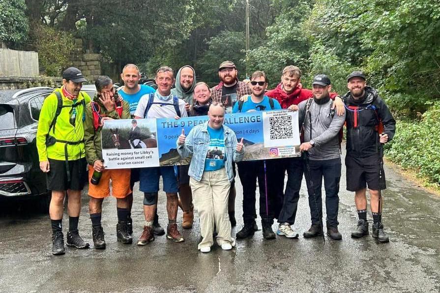 The group at the end of the challenge