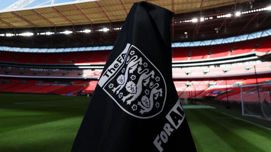 FA logo flag at Wembley