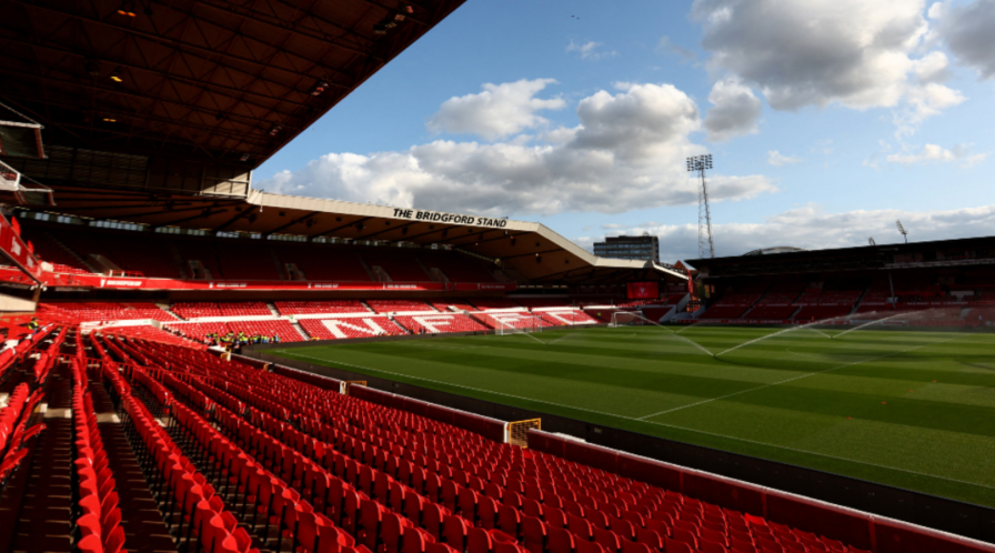 Inside an empty City Ground 