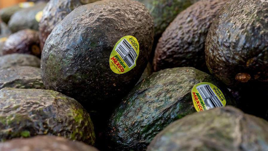 Avocados from Mexico at a grocery store in San Francisco, California, US.