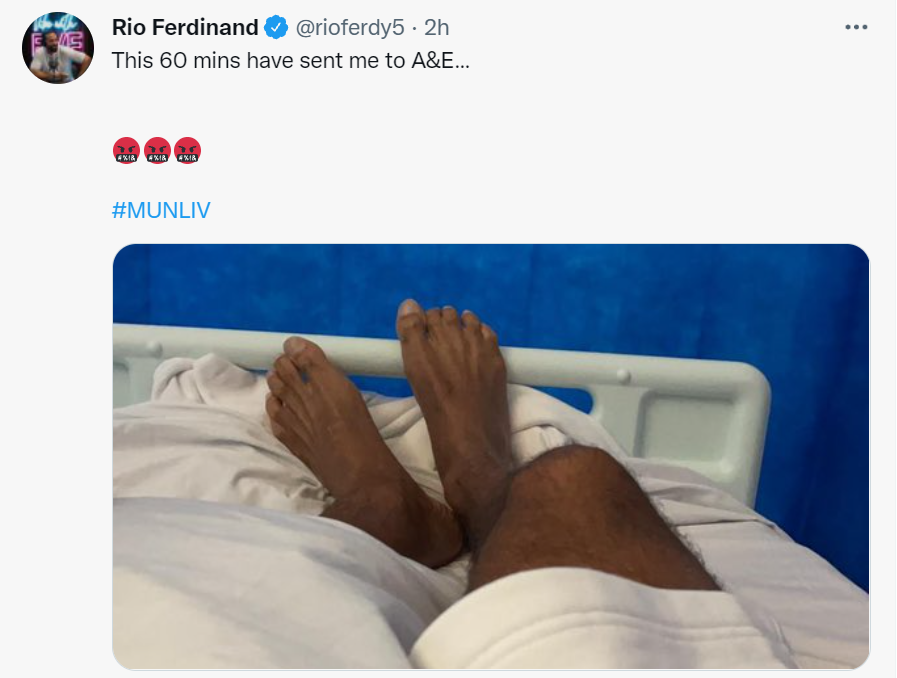 Rio Ferdinand tweet