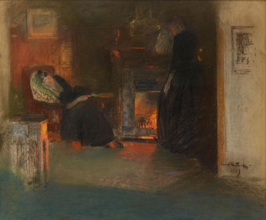 Firelight Reflections by James Guthrie