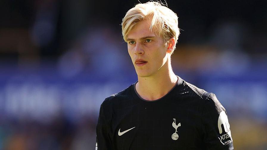Spurs midfielder Lucas Bergvall