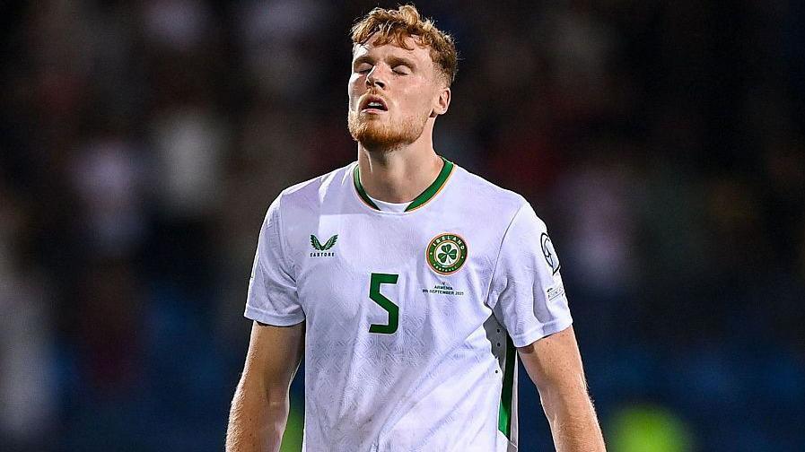 Jake O'Brien dejected aft nan game