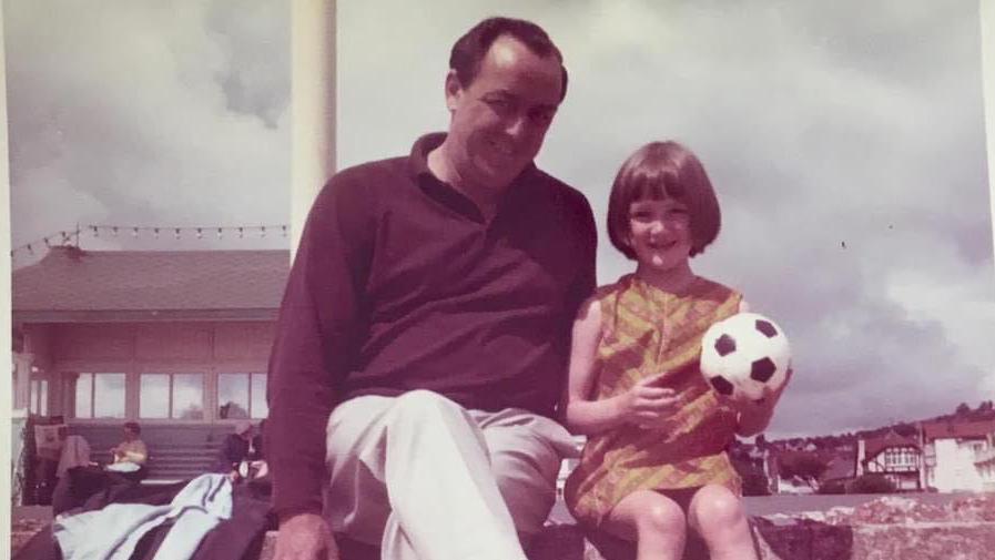 Photo of Bill Brown and Bev Ferey on holiday in 1969