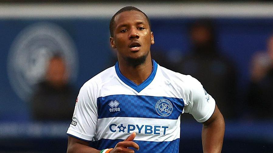 A close-up of Queens Park Rangers striker Richard Kone