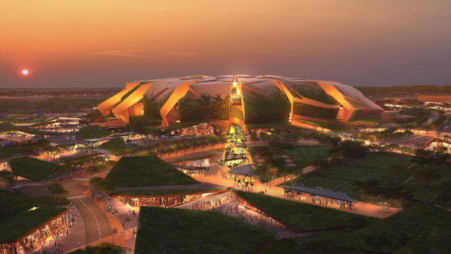 A digital rendering of the proposed King Salman Stadium in Riyadh