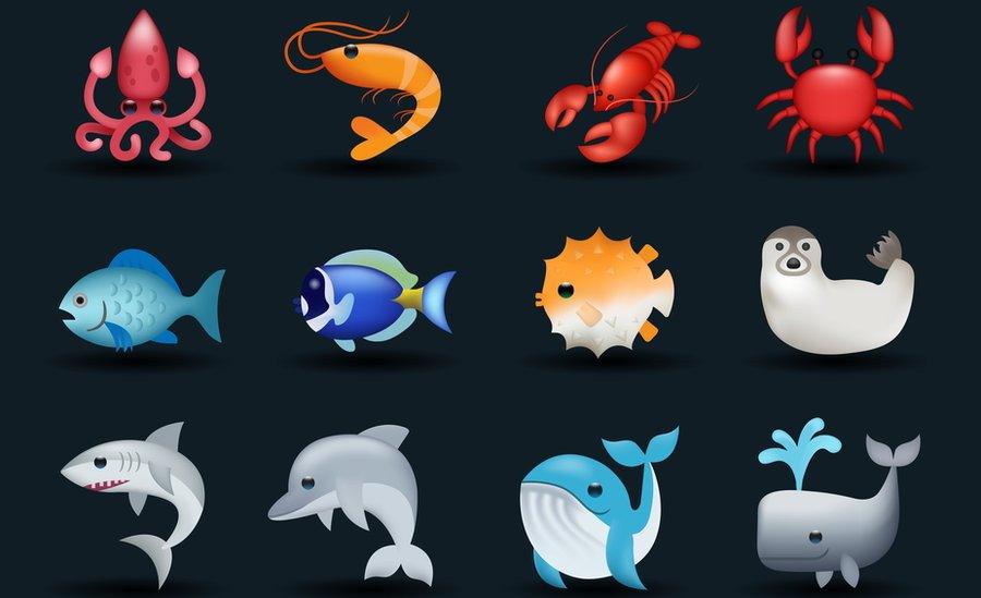 Sealife emojis