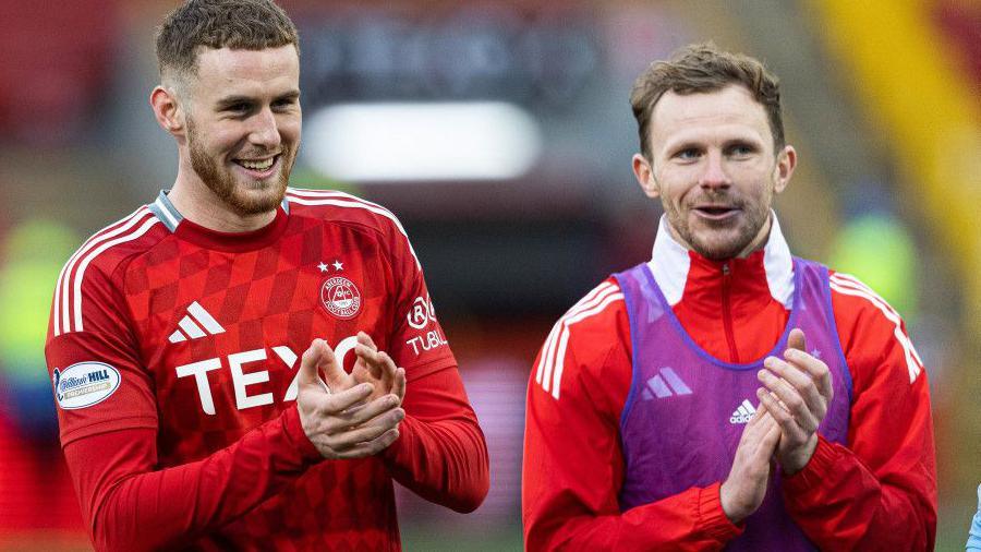 Nicky Devlin (right) and Alfie Dorrington (left) 
