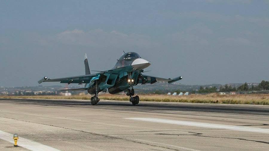 Russian aircraft at Hmeimim base