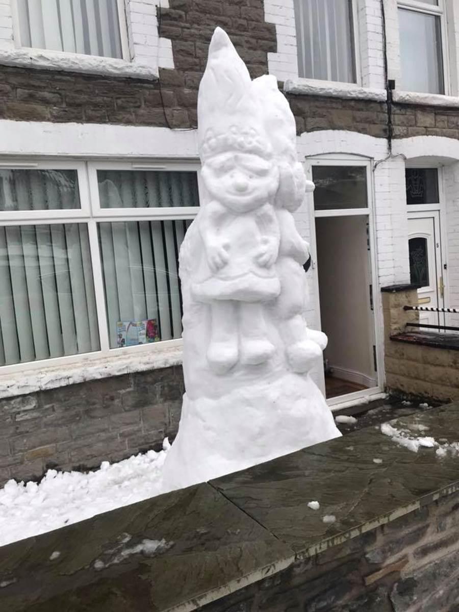 Snow sculptures