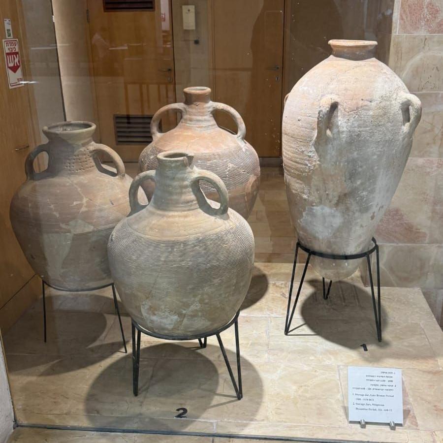 A photo showing the jar intact and on display