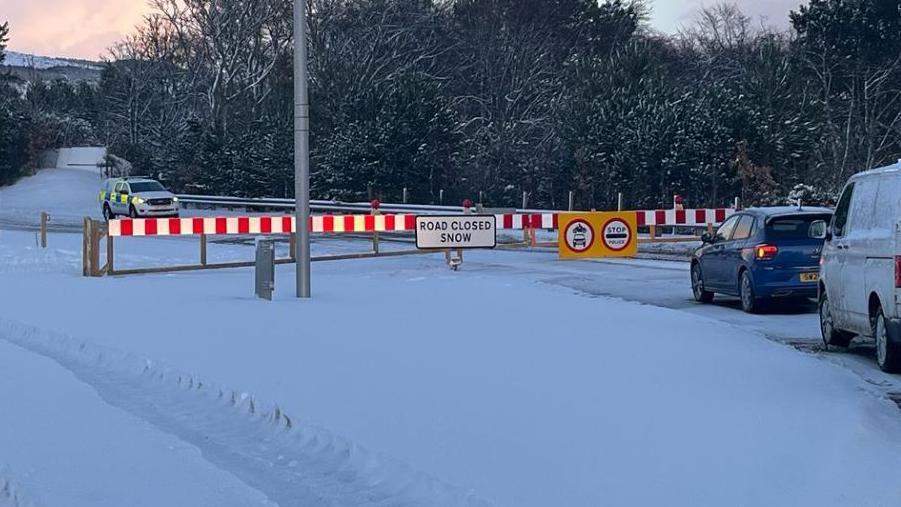 Snow gates at Helmsdale