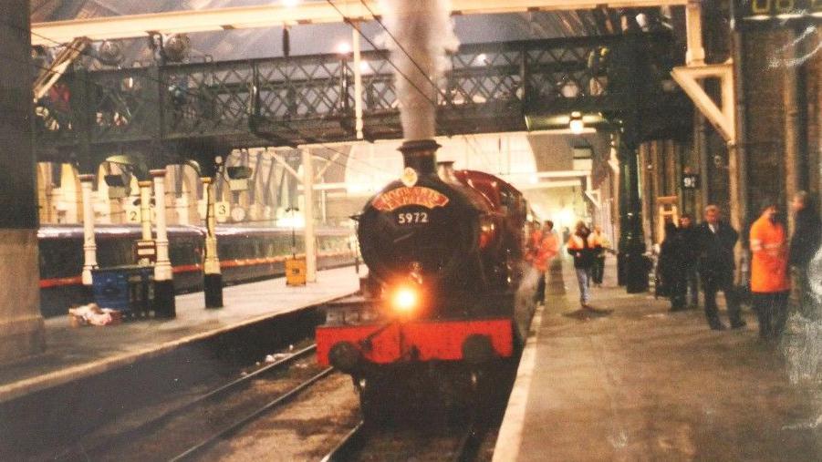 The Hogwarts Express at Kings Cross railway station