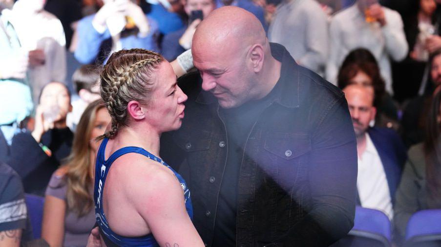 Molly McCann embraces Dana White