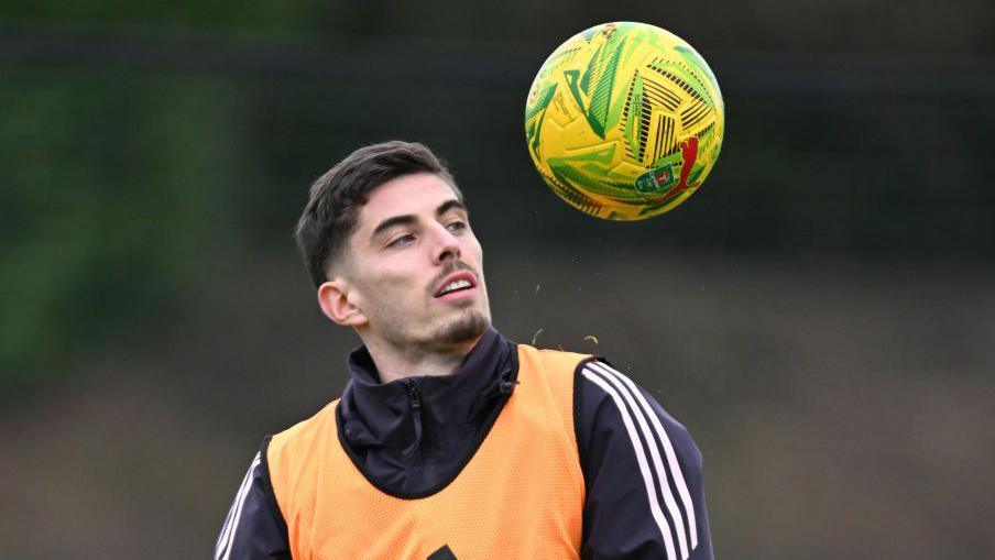 Kai Havertz in Arsenal training