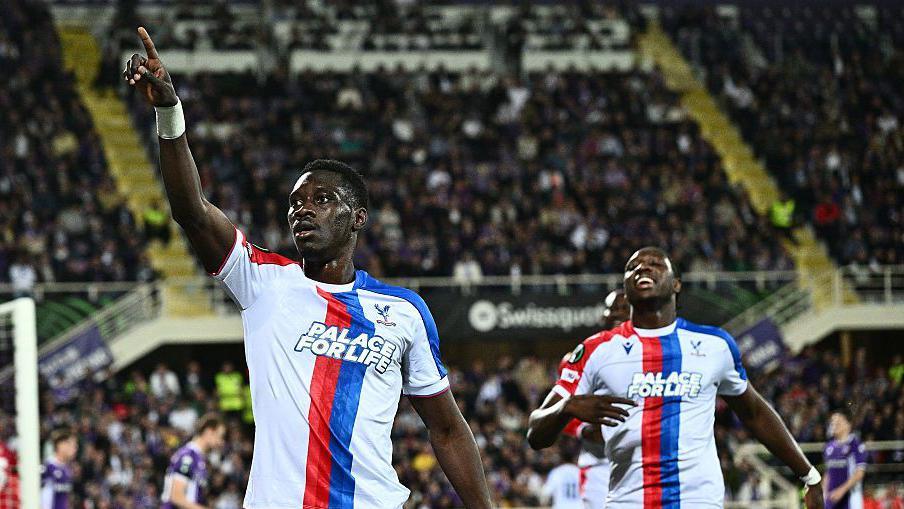 Crystal Palace celebrate scoring against Fiorentina 