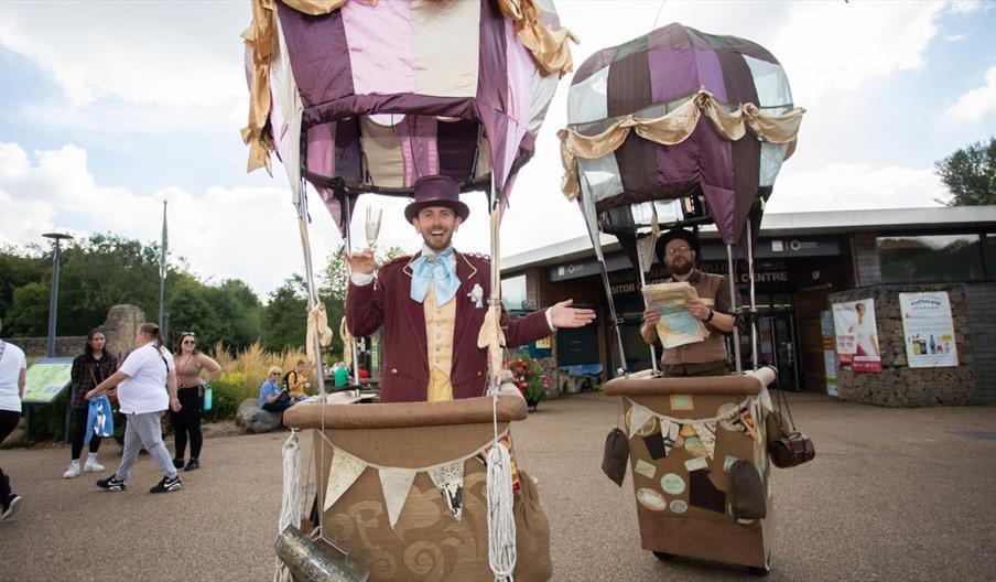 Men in balloon costumes