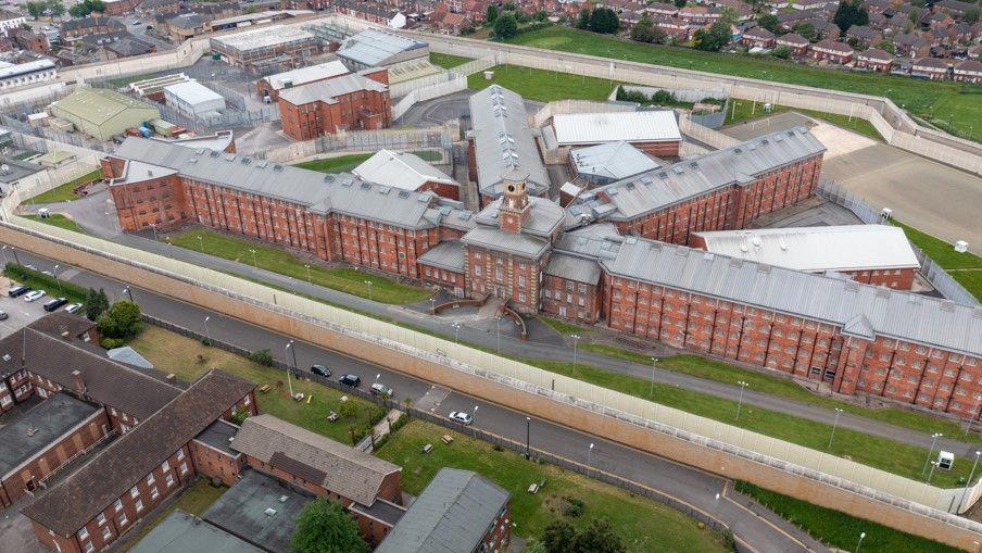 Aerial shot of HMP Wakefield 