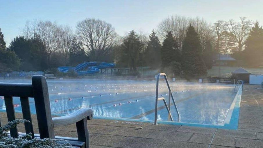 The interior of the Guildford Lido