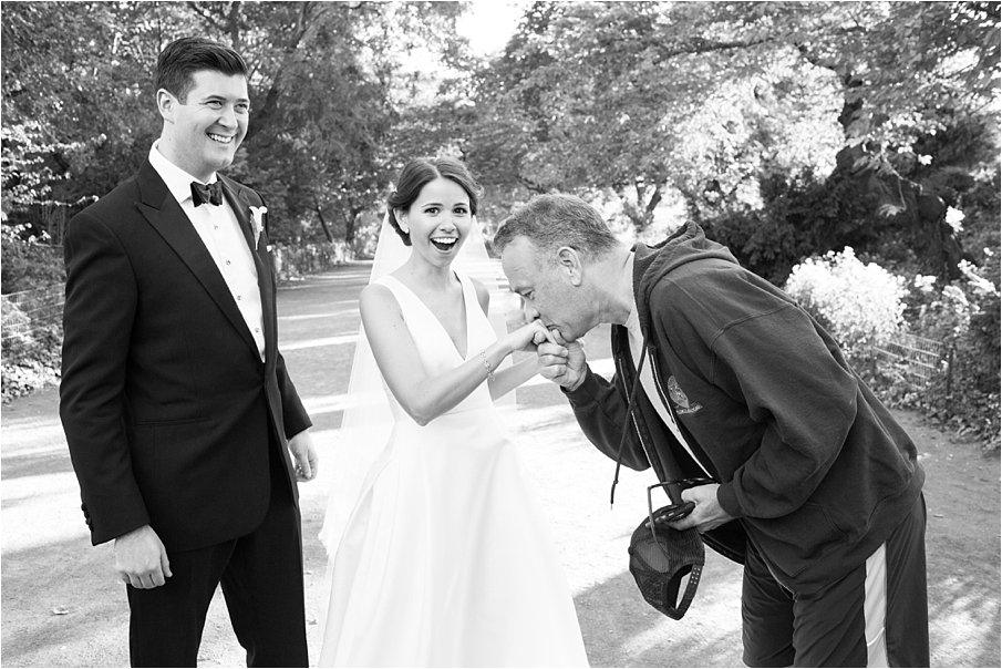 Tom Hanks kisses the bride's hand