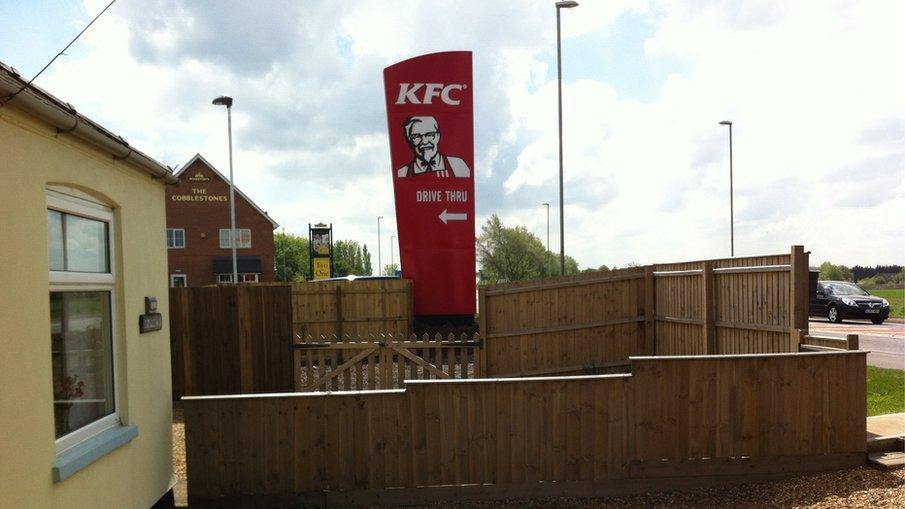 Takeaway sign in March, Cambridgeshire