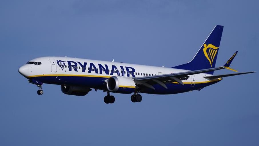 A Ryanair flight