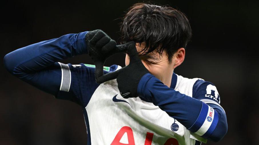 Heung-Min Son's fourth goal sealed Tottenham's meeting with Liverpool in The Carabao Cup semi-final