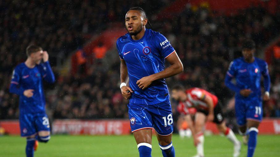 Christopher Nkunku in action for Chelsea