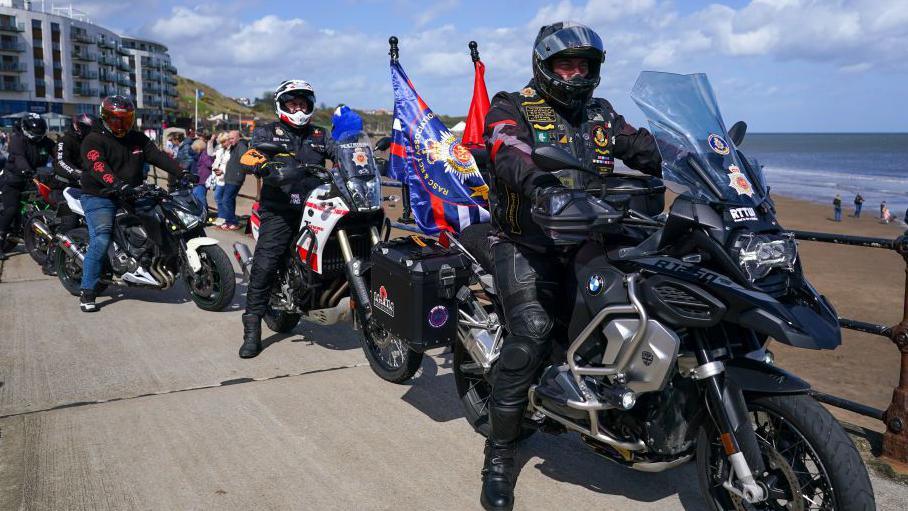 Hairy biker tribute ride in Scarborough