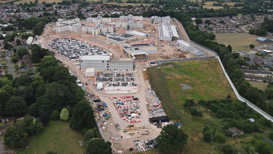 Aerial shot of HMP Fosse Way