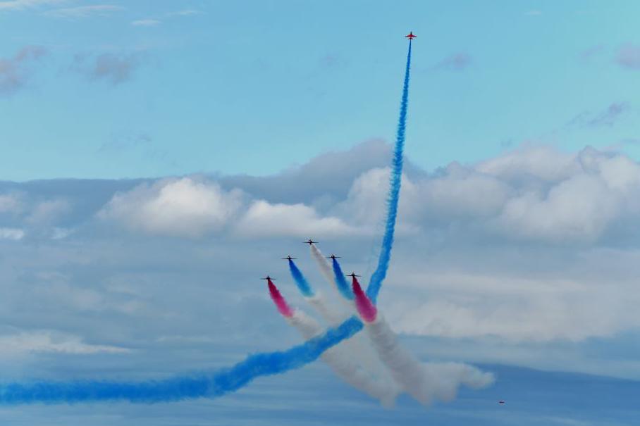 Red Arrows at Portsoy