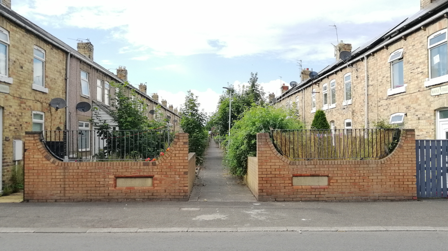 A row of former miners homes in Ashington