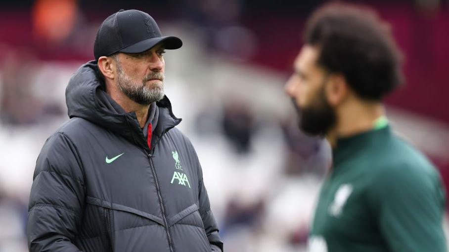 Jurgen Klopp and Mohamed Salah