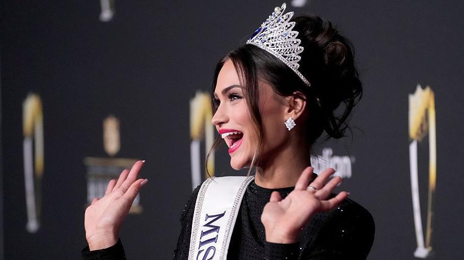 Miss USA, Audrey Eckert, at NFL Honors in 2026

