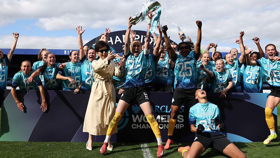 Michele Kang at the London City Lionesses trophy lift