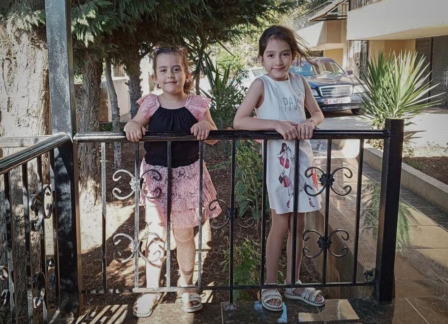 Naya and Tia Faour were seven and nine when they were killed by an Israeli air strike. (Family handout)