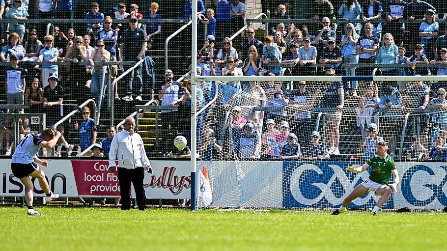 Con O'Callaghan scores a goal from the penalty spot