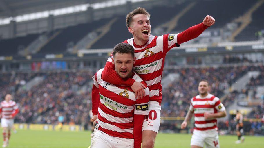 Doncaster Rovers celebrate