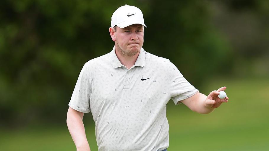 Robert MacIntyre acknowledges a shot during his second round at the Texas Open